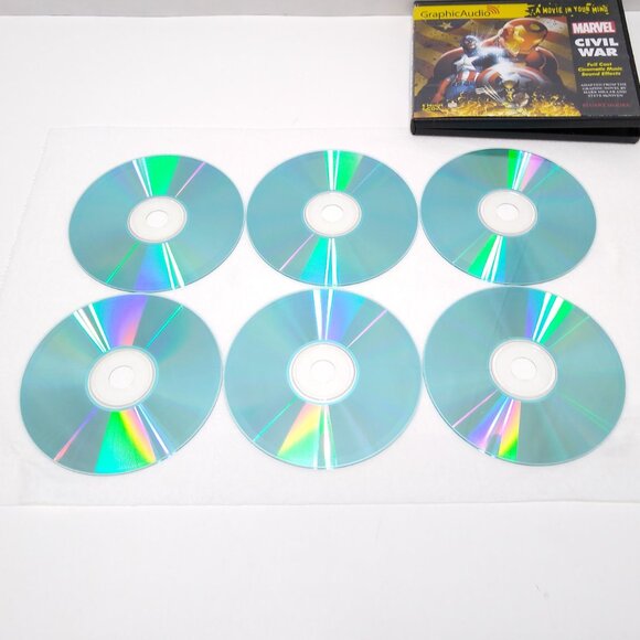 Marvel GraphicAudio Civil War Audiobook Stuart Moore 6 Hours 6 CDs Stuart Moore - Picture 7 of 7